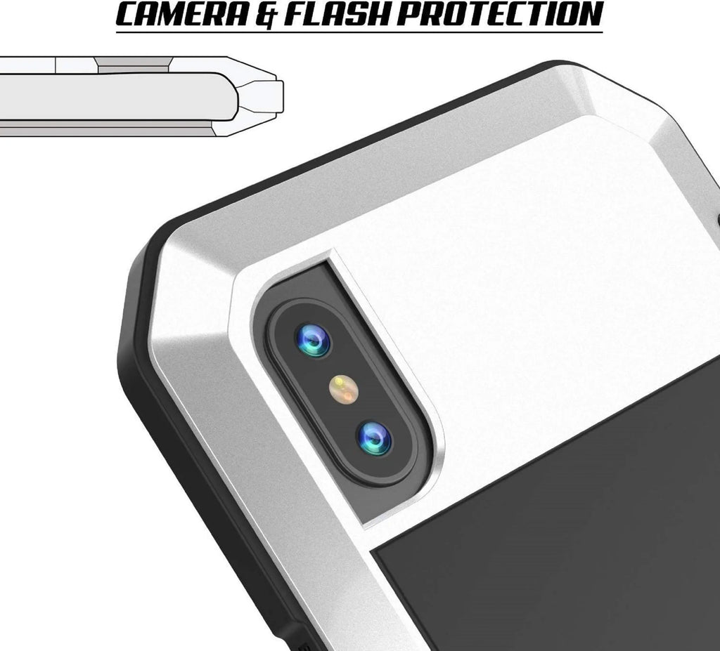 Gorilla Glass Aluminum Metal iPhone 6s Plus Case (Gold) Heavy Duty Military Grade Shockproof and Scratch Resistant Protection, Rugged Outdoor Travel