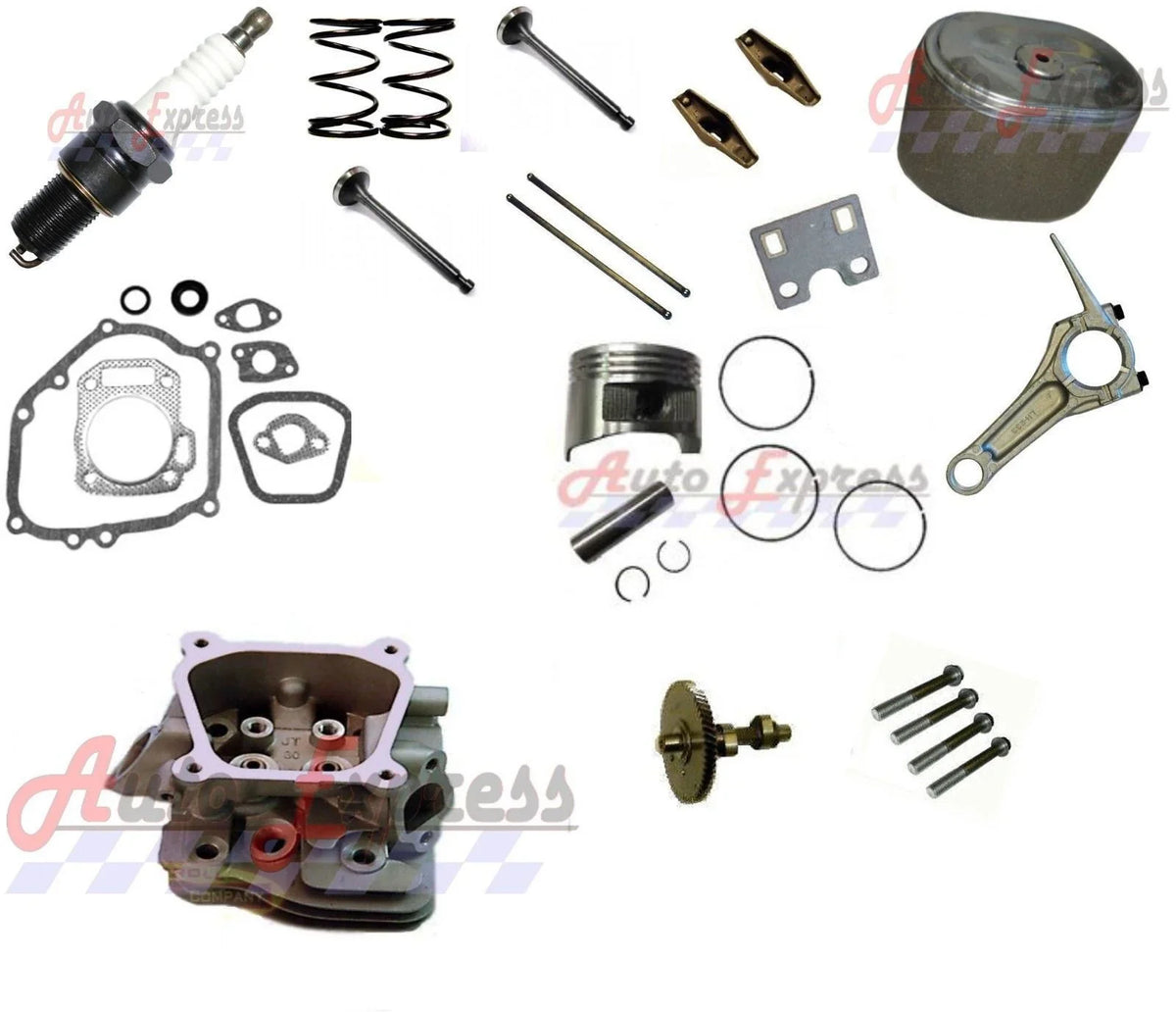Fits Honda  6.5HP Piston Kit Air Filter Connecting Rod Cylinder Head Rocker Arms
