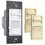 Legrand Decorator Fan Control Variable with Interchangeable Faces Preset in Light Almond, Ivory and White