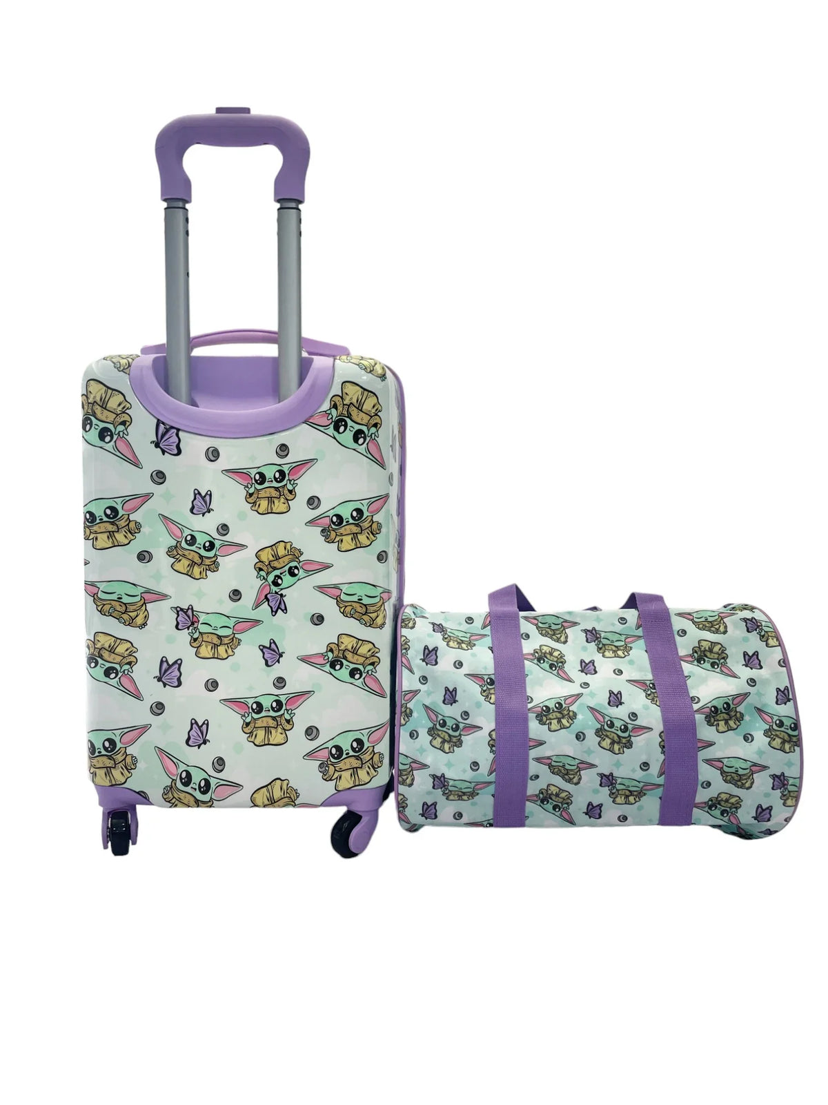 Lucas Star wars Mandalorian Kid's 18"  Hard-side Spinner Luggage with Duffel Set