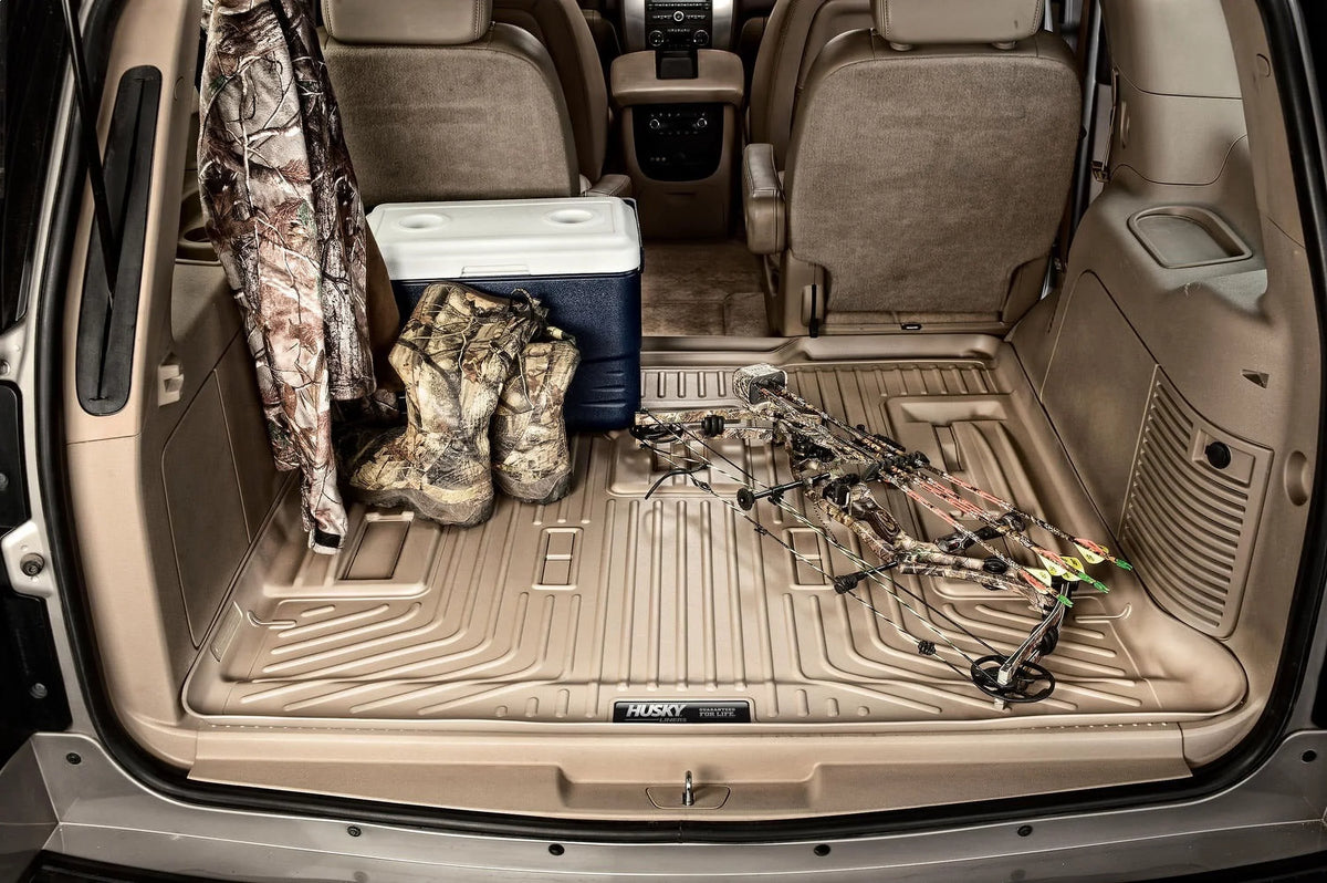 Husky by RealTruck Cargo Liner Behind 3rd Seat Compatible with 15-19 Escalade /Suburban Compatible with select: 2015-2020 Chevrolet Suburban, 2015-2020  Yukon