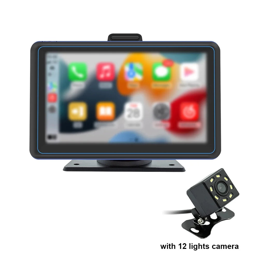 Pinnaco Car Stereo,Receiver 7'' 720P 5.0  Compatible Auto   Camera Dual Car Stereo Car Audio 5.0 Compatible  Player Dual  12 Portable Car Compatible Android Nebublu 720P Car Portable
