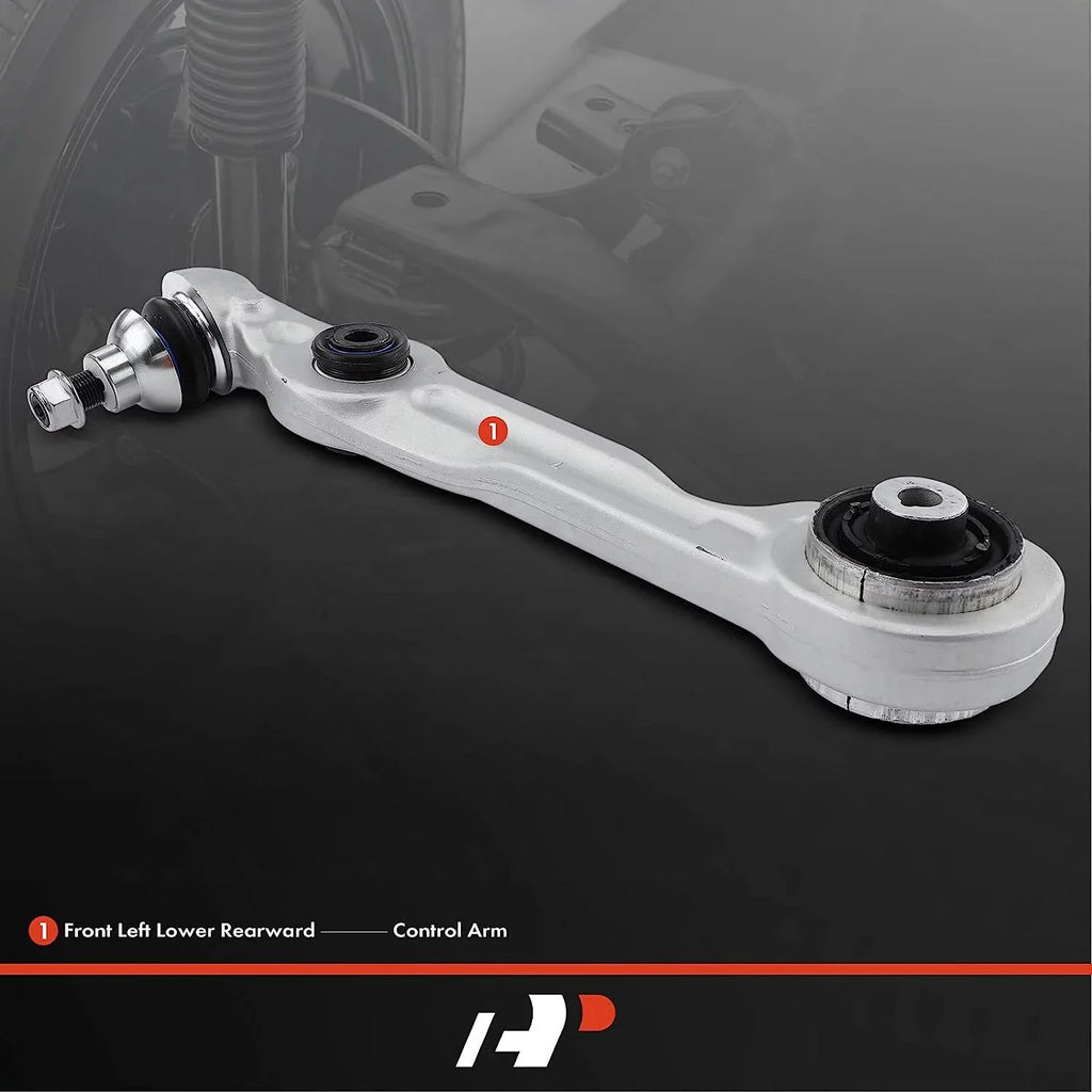 '-Premium Front Left Rearward Lower Control Arm, with Ball Joint & Bushing, Compatible with Mercedes-Benz  2018-2019,  2014-2017, S550e 2015-2017,  2018-2019,   2015-2017