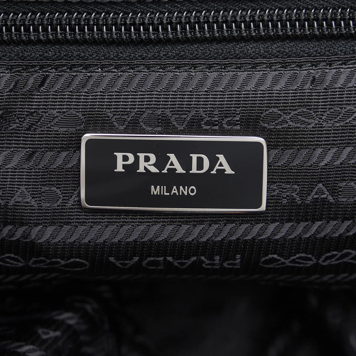 Pre-Owned Authenticated Prada Tessuto Robot Backpack Nylon Fabric Black Unisex (New with Defects)