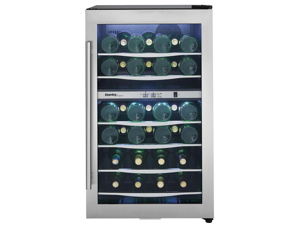 Danby Designer  38 Bottle Compact  Light Refrigerator Wine Cooler