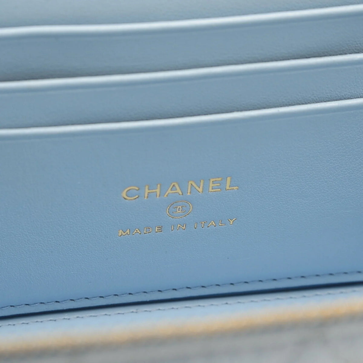 Pre-Owned Chanel Logo Handle Vanity Shoulder Bag Caviar Skin Blue Gold Hardware  (Good)