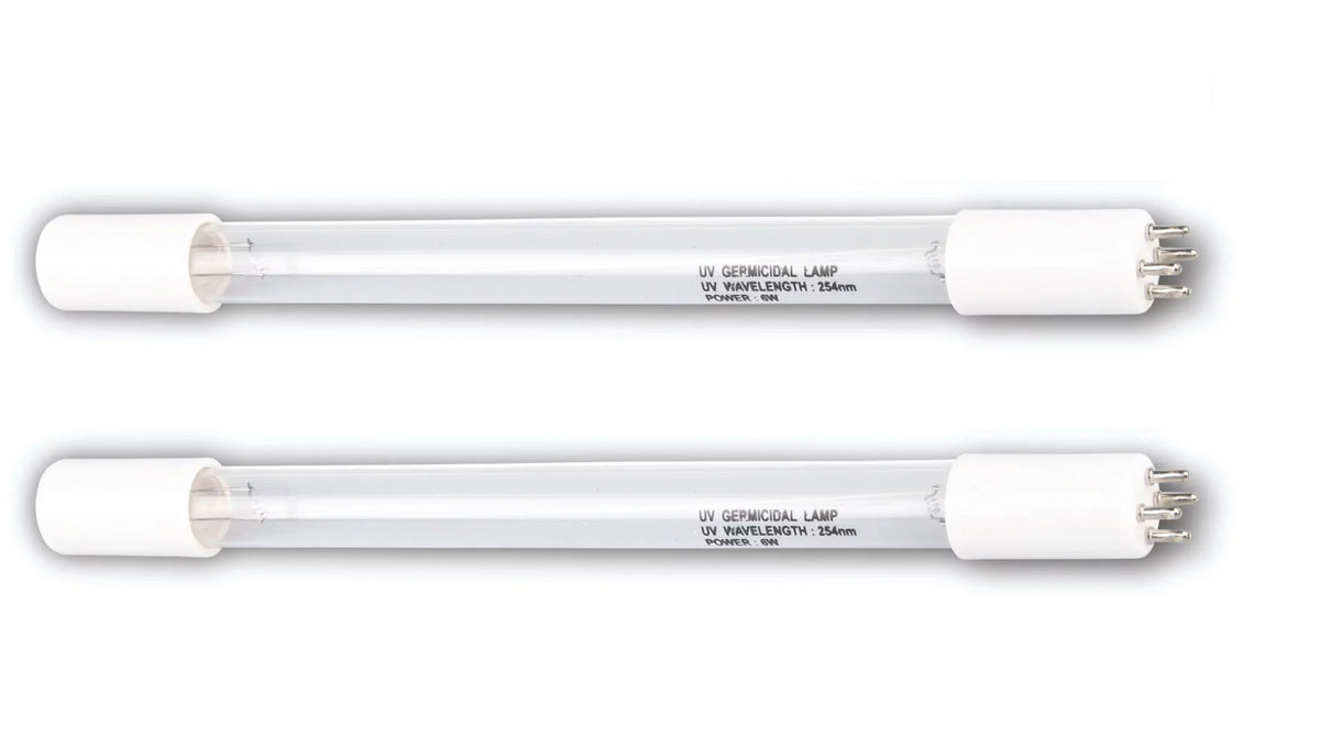 Bluonics (2pcs) 6W  Replacement Bulb 4 Prong for our Water Purifier Ultraviolet Light System