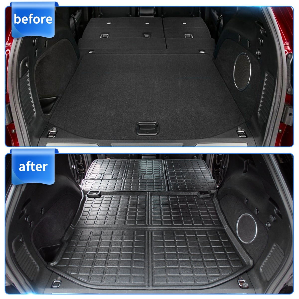 Fit 2011-2021 Jeep Grand Cherokee 2022 2023 Grand Cherokee  Trunk Mat Backrest Mats