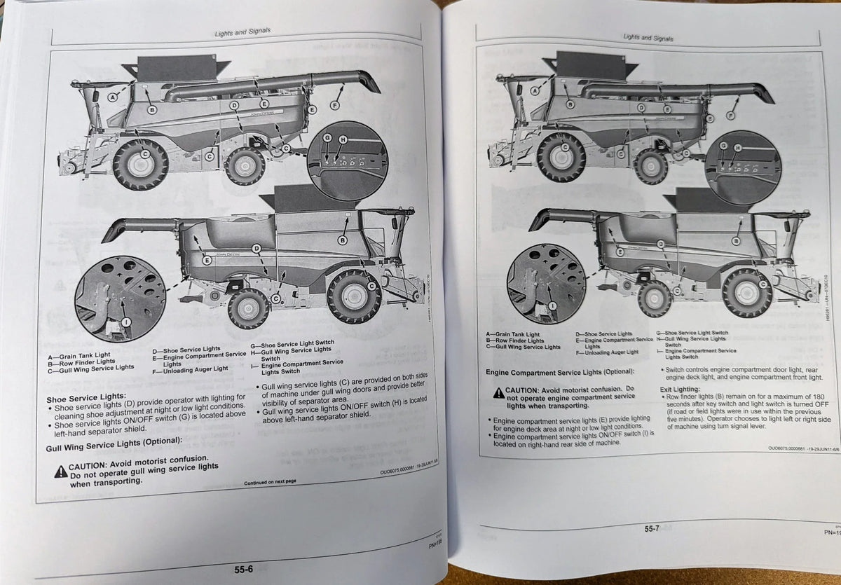 John Deere     Combine   Owners & Operation Manual - Part Number #