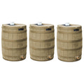 Good Ideas Rain Wizard 50 Gallon Plastic Barrel Water Collector, (3 Pack)