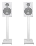 Pair Rockville  29" Steel Studio Monitor Recording Studio Stands in White