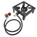 Eccomum Camping Propane Stove Outdoor Cooker, Propane Burner for Outdoor Cooking Round Outdoor Stove Burner, Ideal for Camping, Tailgating, Traveling, and More
