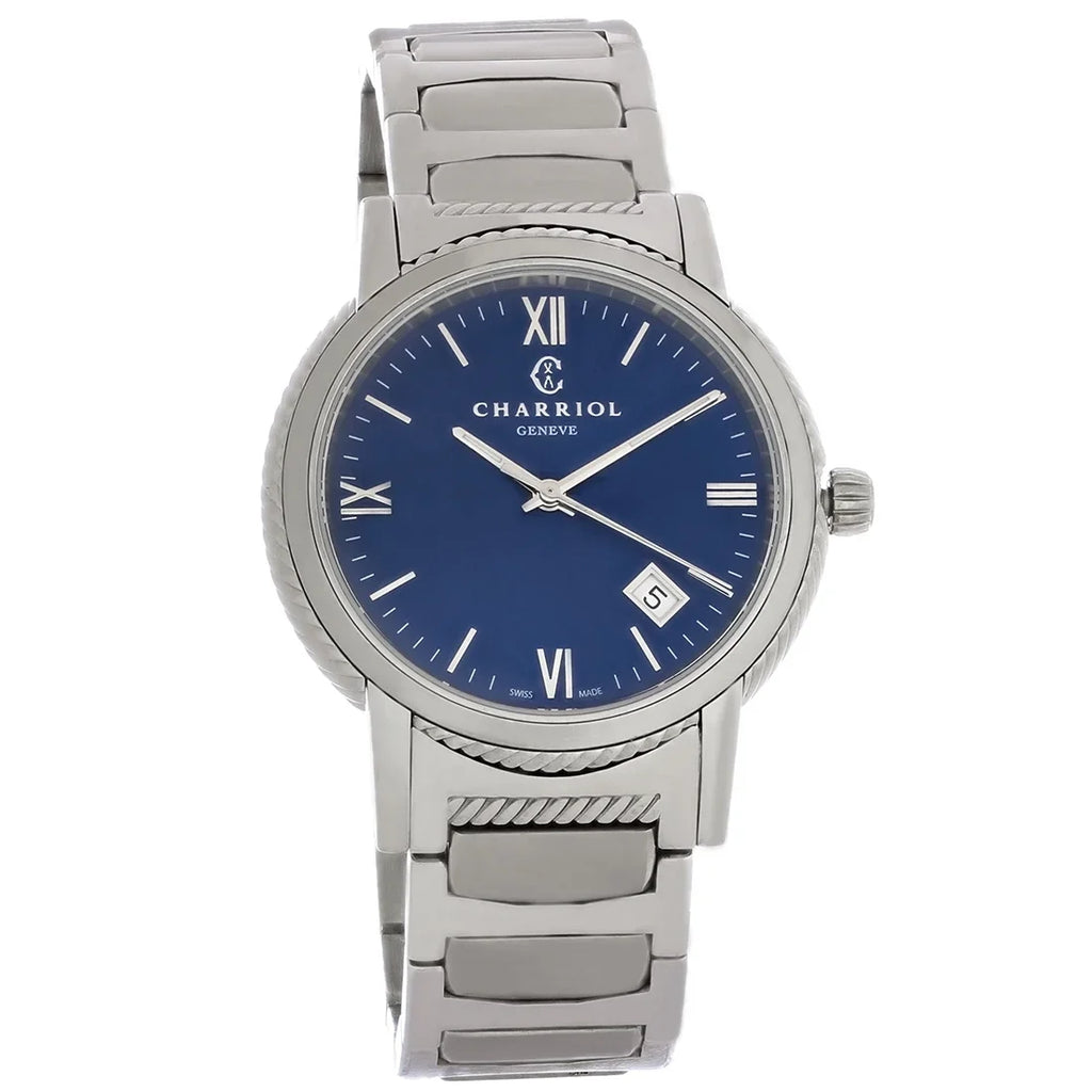 Pre-Owned Philippe Charriol Parisii Mens Stainless Quartz Watch .930.002