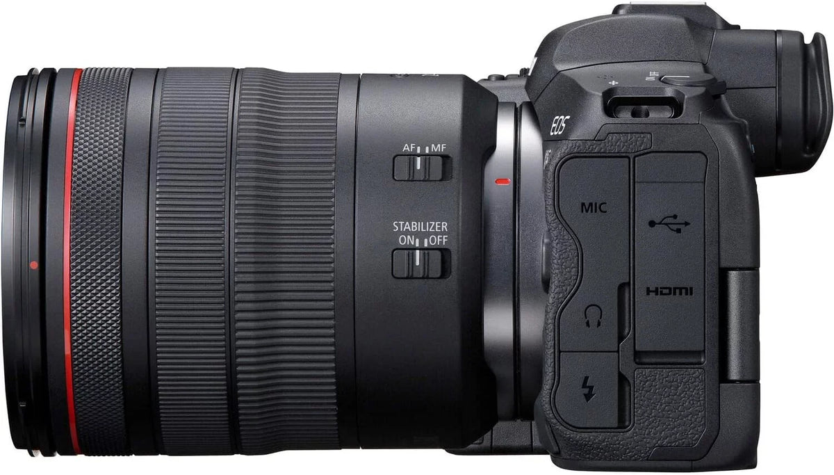 Camera bundle for Canon   Mirrorless Camera with  24-105mm f/4    Lens + Shotgun Microphone with Video Kit Accessories (128GB, Tripod, Flash and More)