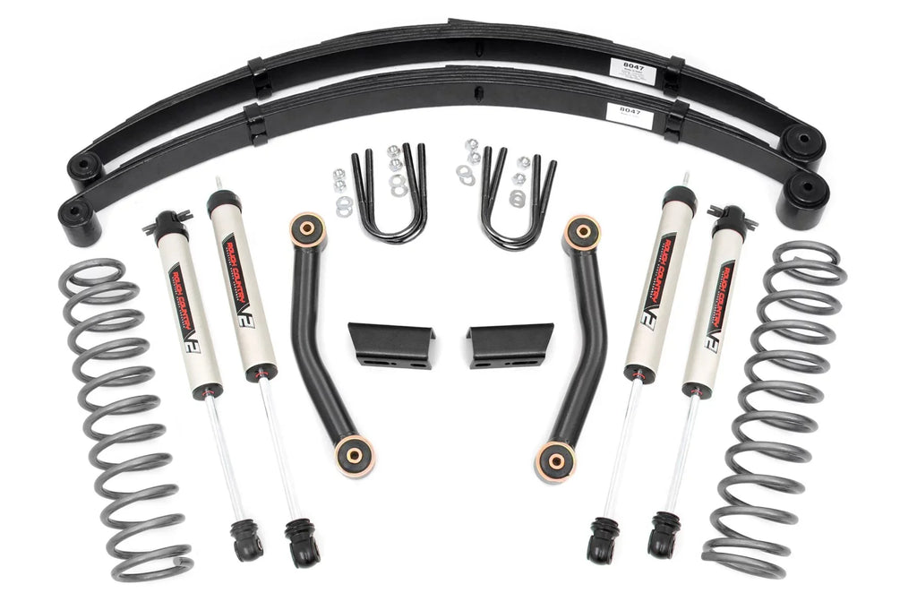 Rough Country 3" Lift Kit w/ Shocks for 1984-2001 Jeep Cherokee  - 630X70