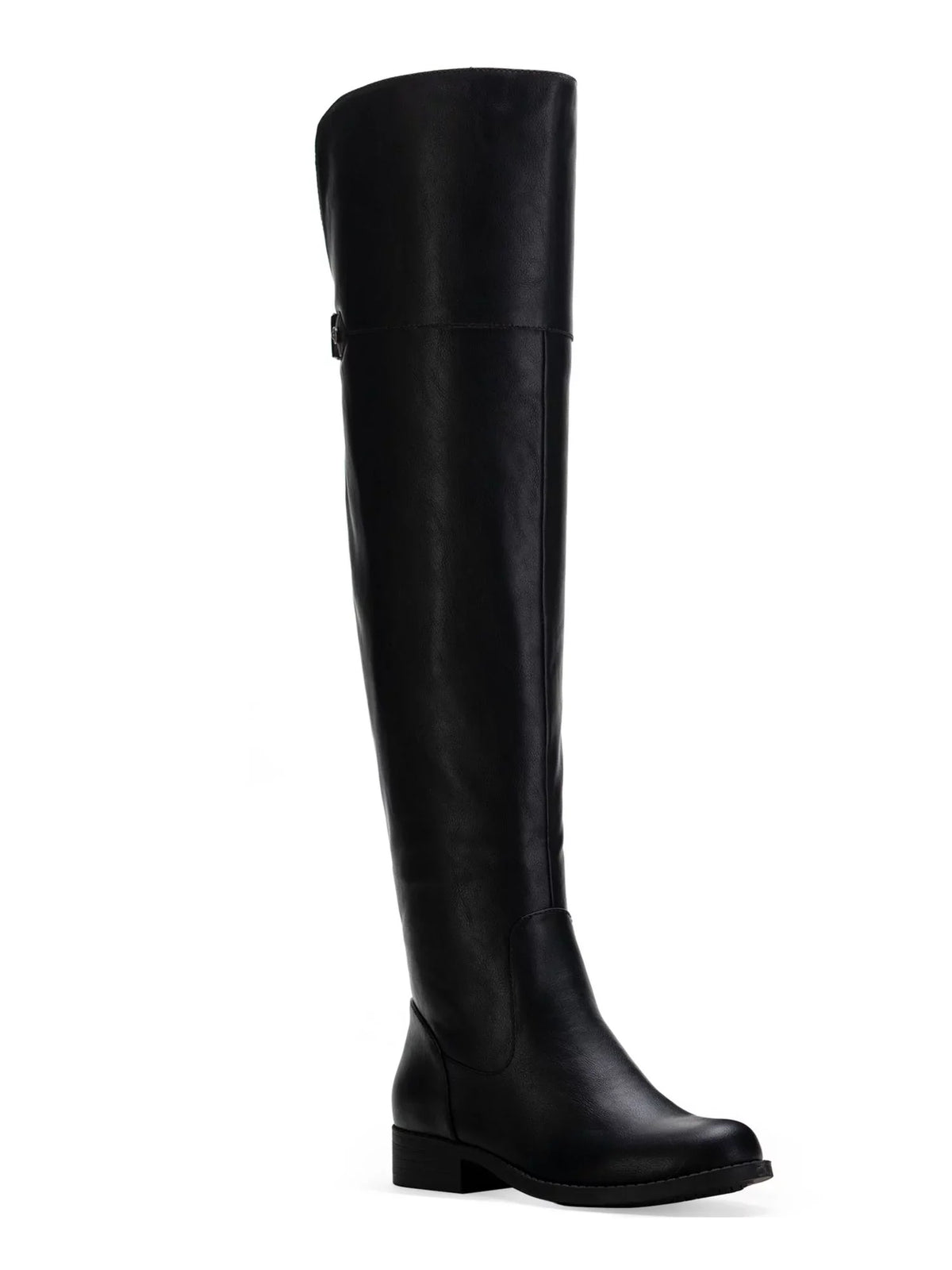 Womens Black Cushioned Gore Zipper Accent Slip Resistant Allicce Round Toe Dress Boots Shoes 8.5