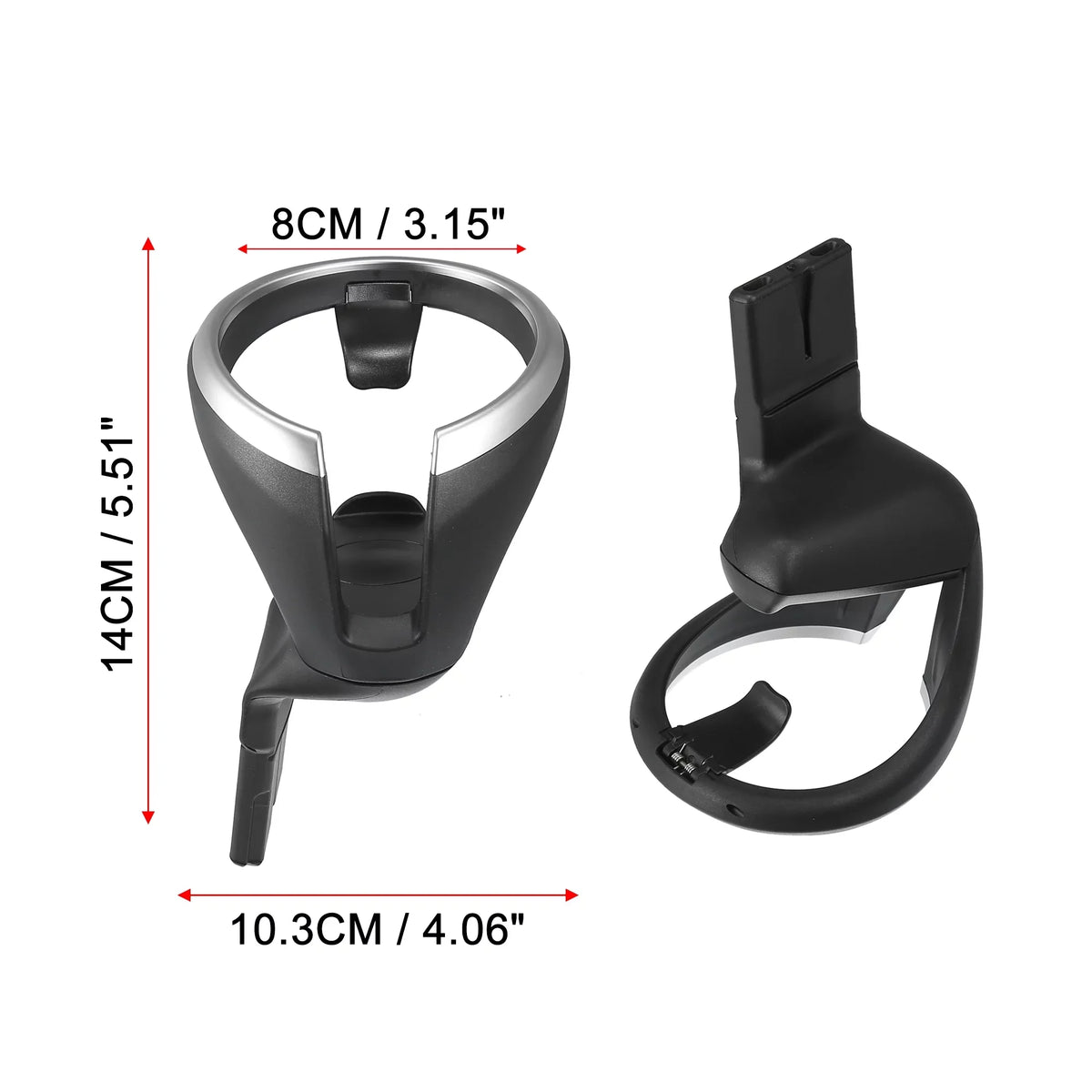 Car Cup Holder Bottle Drink Water Beverage Cupholder Front Seat Center Console Cup Holders Black for  51160443082