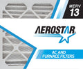 Aerostar 24x24x2   13, Pleated Air Filter, 24x24x2, Box of 6, Made in the