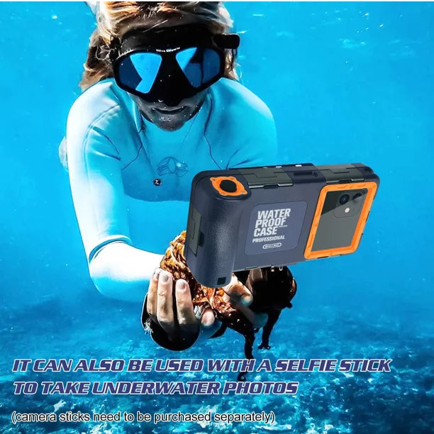 UrbanX Professional [15m/50ft] Swimming Diving Surfing Snorkeling Photo Video Waterproof Protective Case Underwater Housing for Sony Xperia  And all Phones Up to 6.9 Inch  with Lanyard