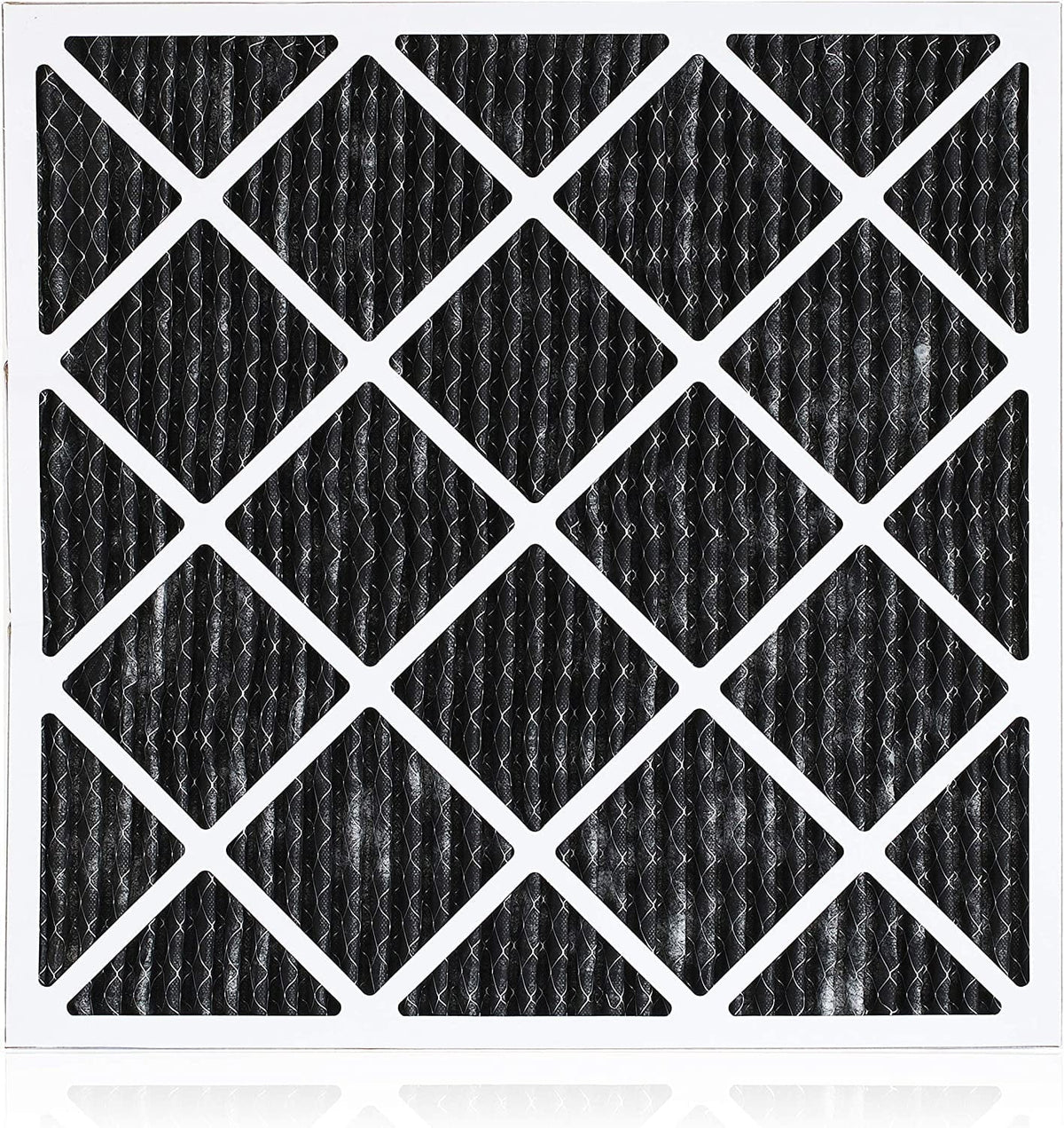 Filterbuy 24x25x1  8 Odor Eliminator Pleated   Furnace Air Filters with Activated Carbon (5-Pack)