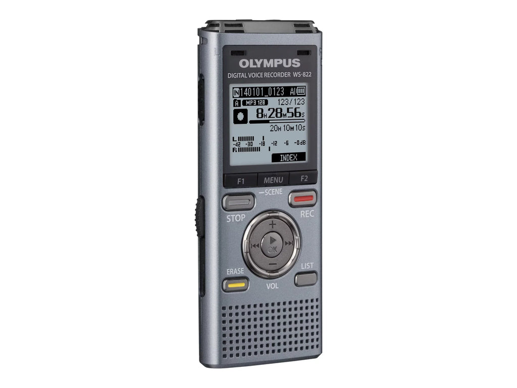 Olympus 4GB Digital Voice Recorder, Gray Metallic, -822