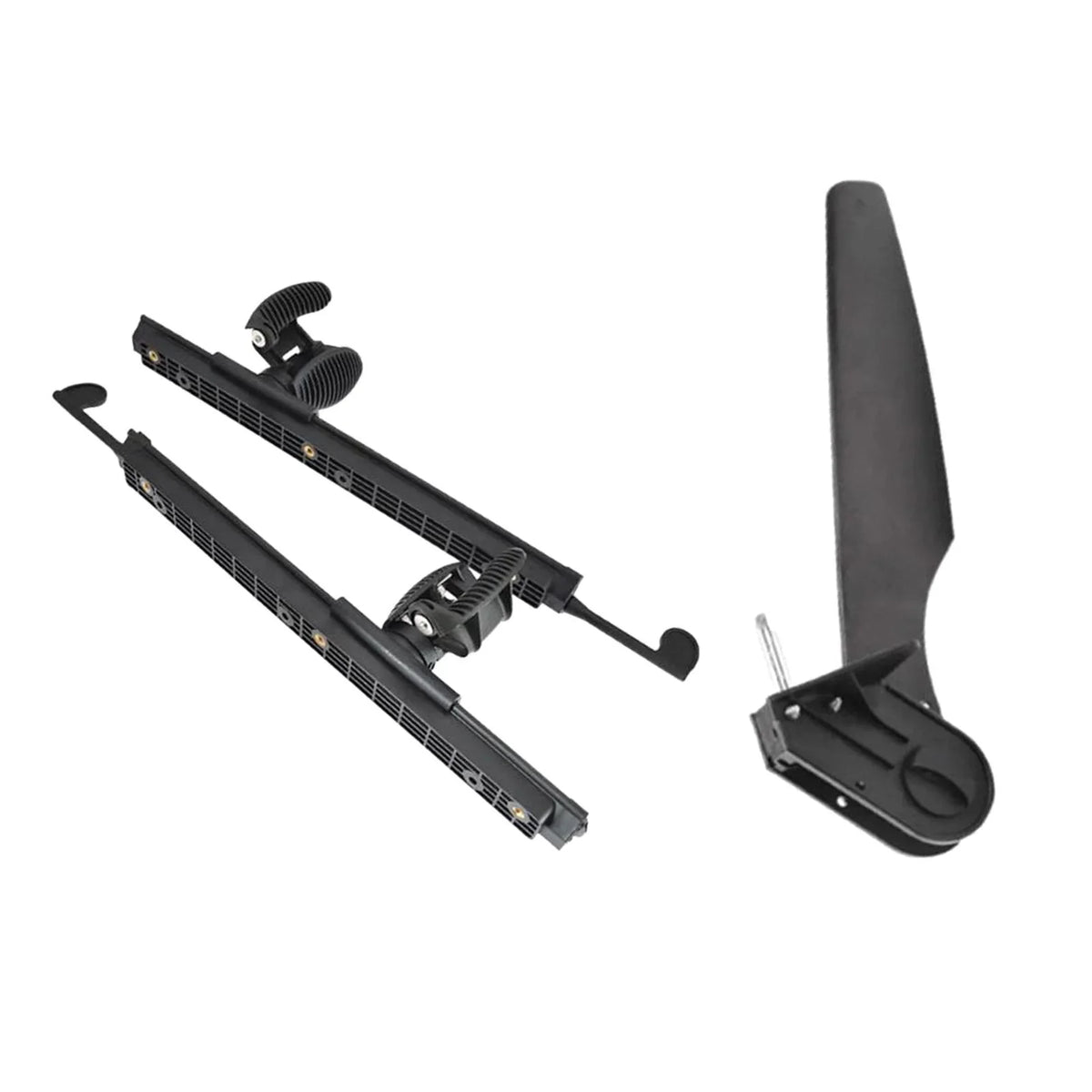 kesoto Kayak Rudder Kayak Foot Pegs Boat Tail Watercraft Rudder with Foot Brace Pedals for Fishing Boat Canoeing Marine Accessories