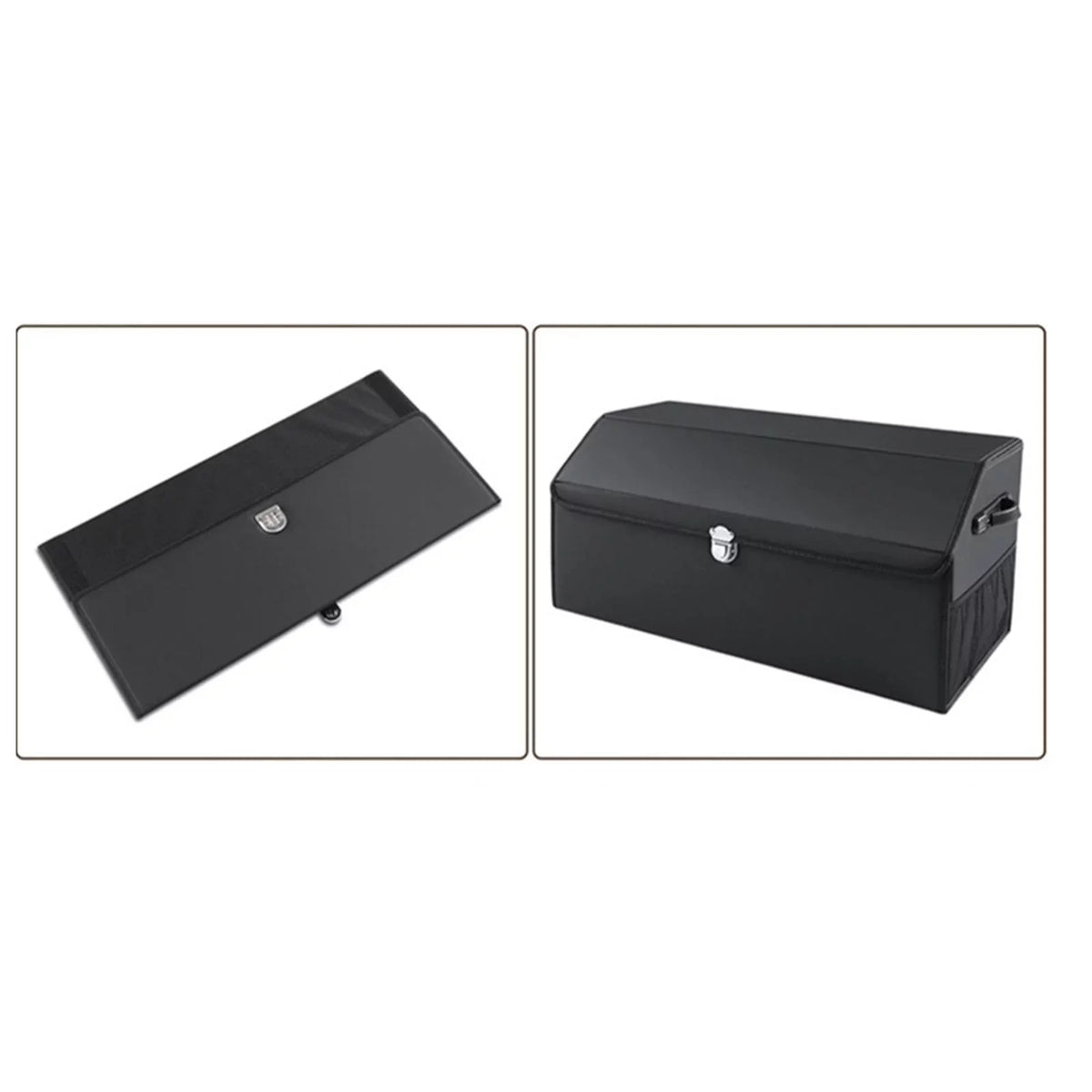 Car Trunk Organizer Dustproof with Handles Foldable Car Storage Box Bin for Cars