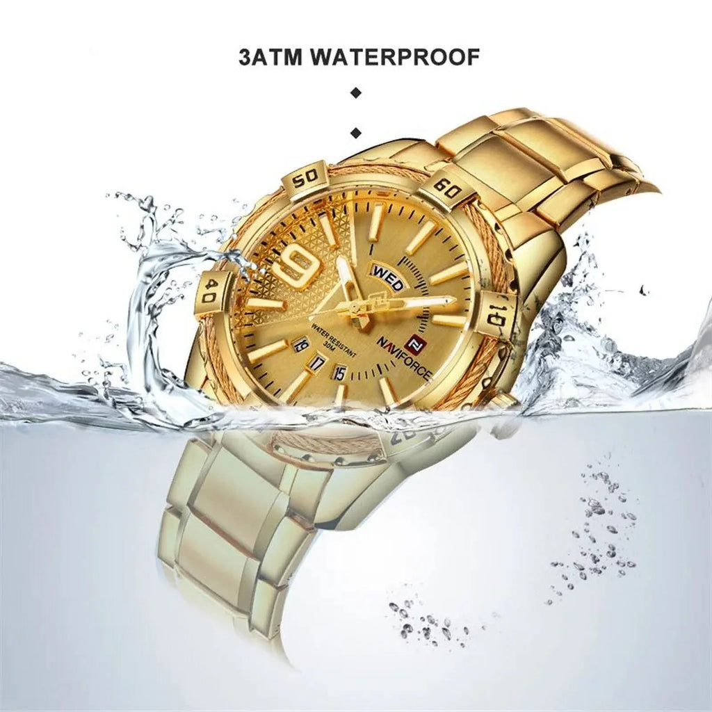 Luxury Brand Men's WristWatch Original Fashion Quartz Classic Watches For Men Waterproof Business Steel Band Clock Man