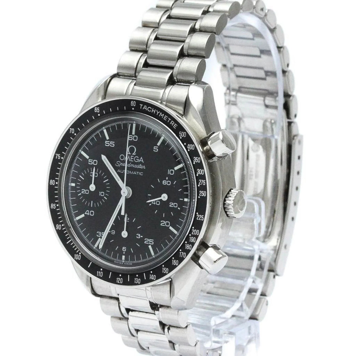 Pre-Owned Polished  Speedmaster Automatic Steel Mens Watch 3510.50  (Good)