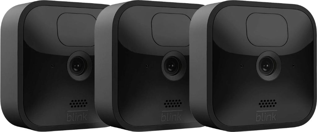 Blink_Outdoor Whole Home Bundle, 1 Floodlight Mount, 3 Outdoor & 1 Indoor Cameras, Video Doorbell +  32GB  Drive & Cleaning Cloth