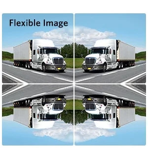 Boscam Wireless  Backup Camera Support 2 Cameras, Reverse Camera with 7"  Monitor Split Screen,  Night Vision Waterproof Back up Camera Systems for Truck/Trailer Pickup/Van ()