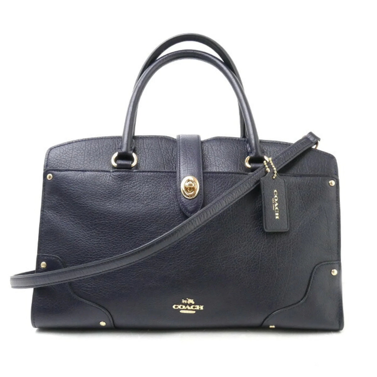 Pre-Owned  Mercer Satchel 30 2Way Shoulder Bag Navy 37575 Women's (Good)