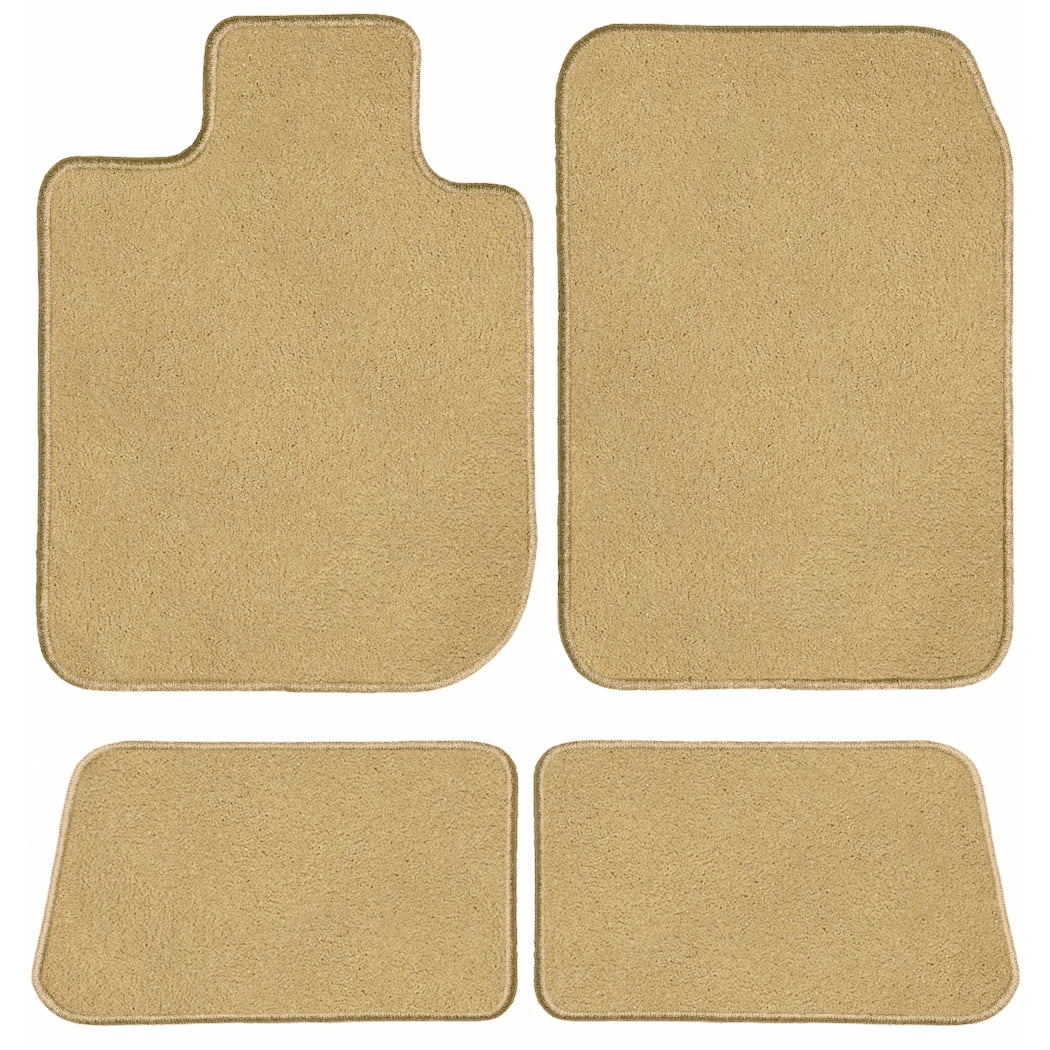 Beige Classic Carpet Car Mats / Floor Mats, Custom Fit for 2011, 2012, 2013, 2014, 2015, 2016, 2017 - Driver, Passenger & Rear Mats