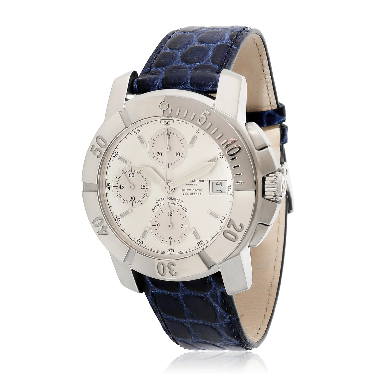 Baume & Mercier Capeland Chrono 65366 Men's Watch in  Stainless Steel Pre-Owned