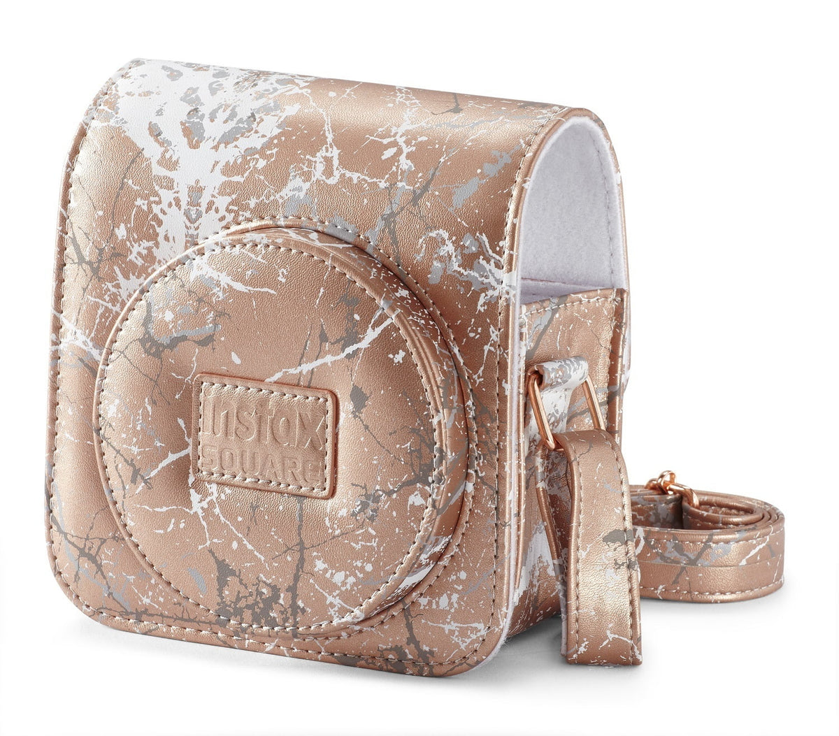 Fujifilm Instax Square  Camera Case, Blush Gold Marble